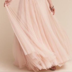BHLDN Amore Tull Skirt in Blush OUT OF STOCK!